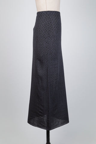Jupe grise en maille à jacquard (S)