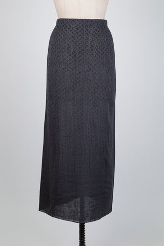 Jupe grise en maille à jacquard (S)