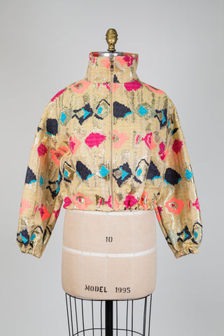Colorful jacquard bomber jacket (2+4)
