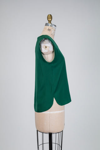 Emerald satin top (6)