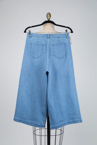 Jupe-culotte en denim bleu clair (XS à XXL)