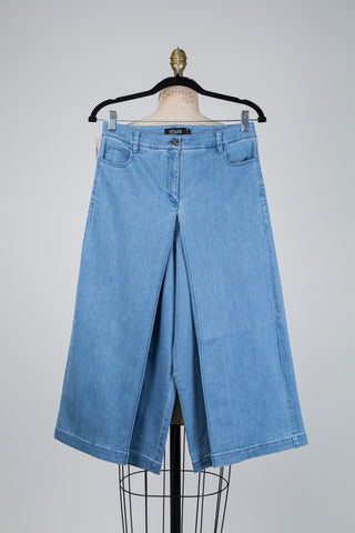 Jupe-culotte en denim bleu clair (XS à XXL)