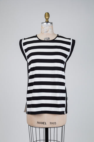 Débardeur marinière noir et blanc (XS à XXL)