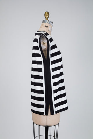 Débardeur marinière noir et blanc (XS à XXL)
