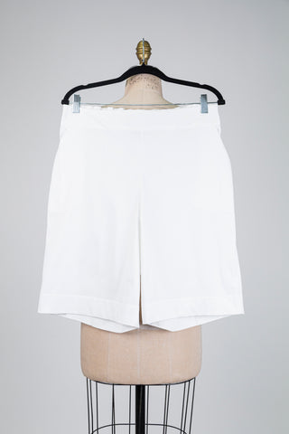 Bermuda blanc à revers (M+L)