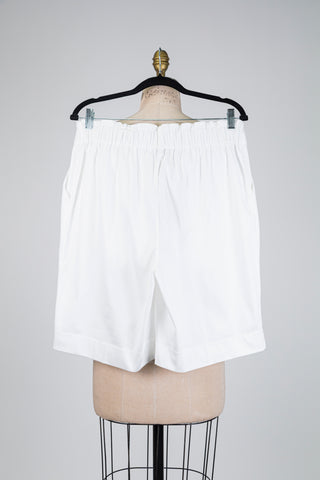 Bermuda blanc à revers (M+L)