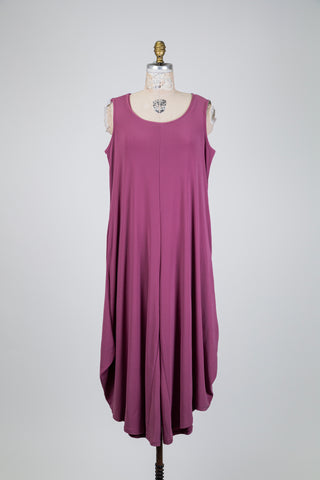 Jumpsuit prune jambe ballon (S)