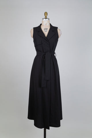 Black flared blazer dress (XS+S)