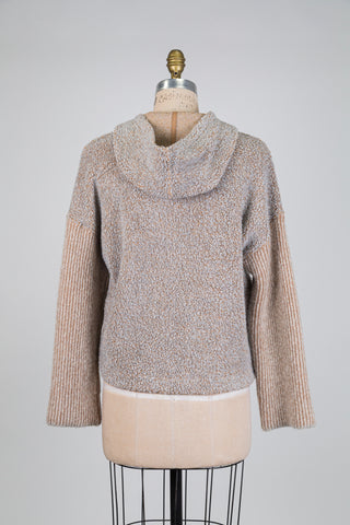 Veste en laine bouclée et faux suède (6)