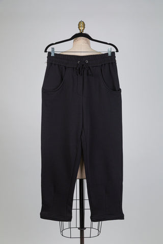 Pantalon jogger noir fuselé mot doux pour soi (S)