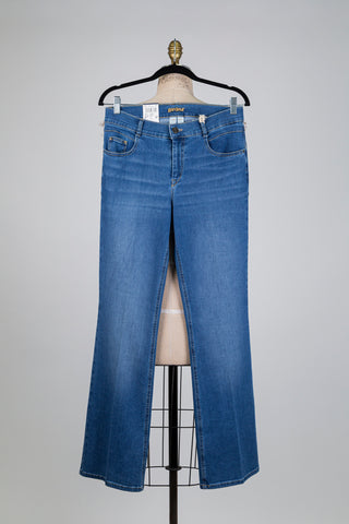 Pantalon denim  bleu clair bootcut (6)