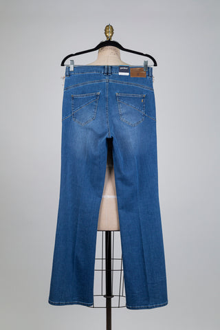 Pantalon denim  bleu clair bootcut (6)