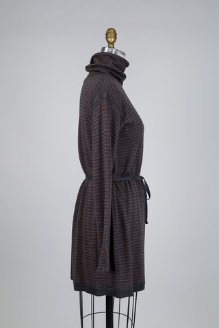 Tunique mérinos à rayures gris et brun (6)