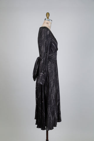 Robe cache coeur cintrée nuances de gris (6)