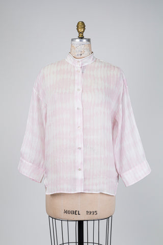 Oversized pink blouse with diamond stripes (6+10)