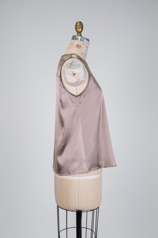 Débardeur taupe en soie (6)