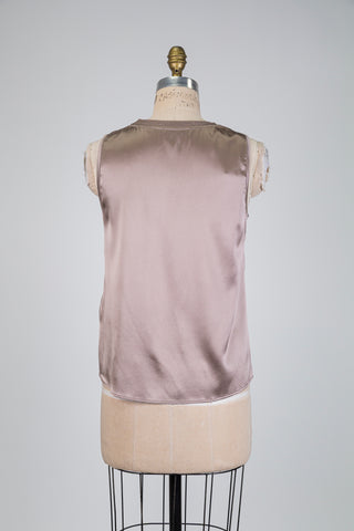 Débardeur taupe en soie (6)