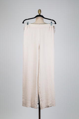 Champagne beige linen trousers (6+8)