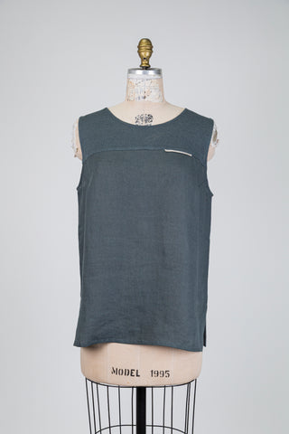 Green-grey two-material top (12)