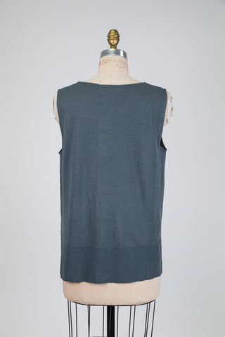 Green-grey two-material top (12)