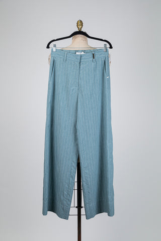 Seafoam green trousers with white stripes (6)