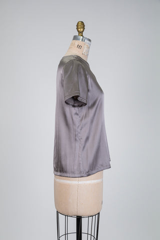 Haut en soie gris argenté (6)