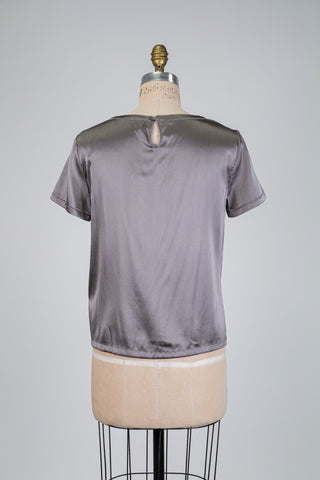 Haut en soie gris argenté (6)