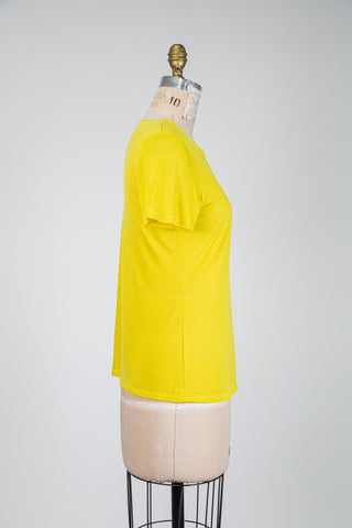 T-shirt léger jaune (6)