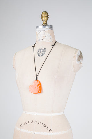 Collier coeur d'orange (TU)