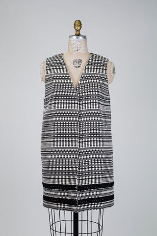 Black and white graphic jacquard jacket (6)