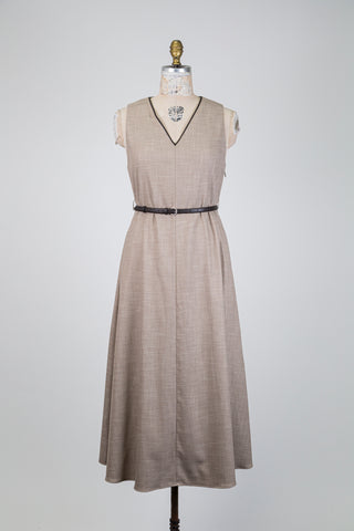 Robe sable indémodable à chevrons (6)