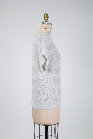 Shimmering grey open-knit sweater (6)