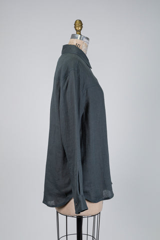 Boreal Green Linen Blouse (10-14)