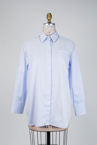 Chemisier bleu aux poignets larges (6)