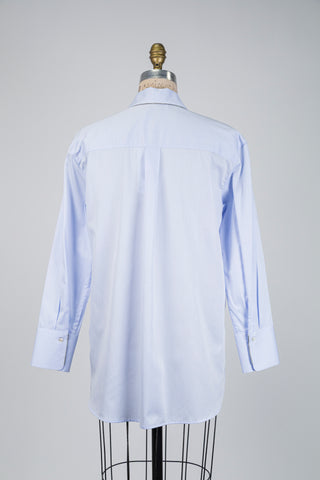 Chemisier bleu aux poignets larges (6)