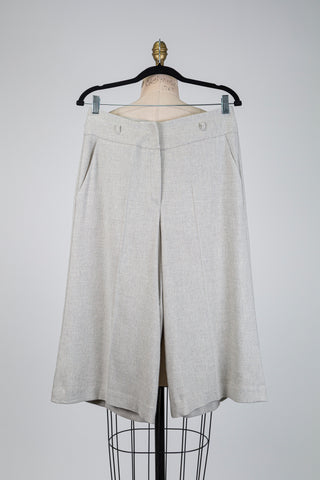 Jupe culotte grège chiné (6)