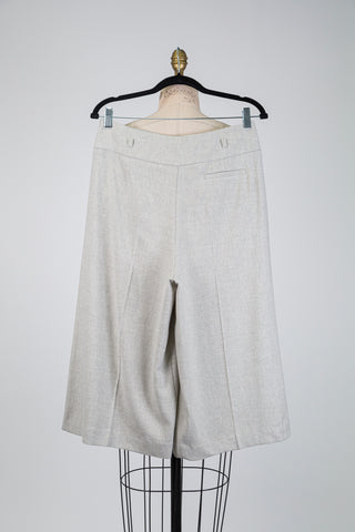 Jupe culotte grège chiné (6)
