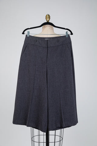 Bermuda tailleur gris anthracite chiné (6)