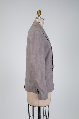 Blazer gris chiné en laine vierge (6)