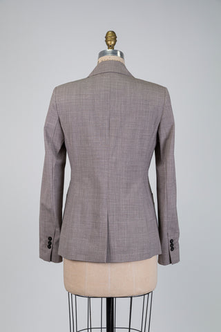 Blazer gris chiné en laine vierge (6)