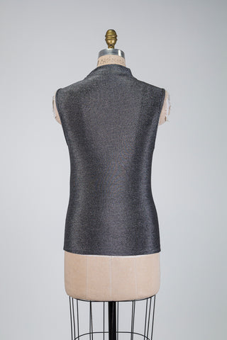 Haut gris éclat métallique (4+8)
