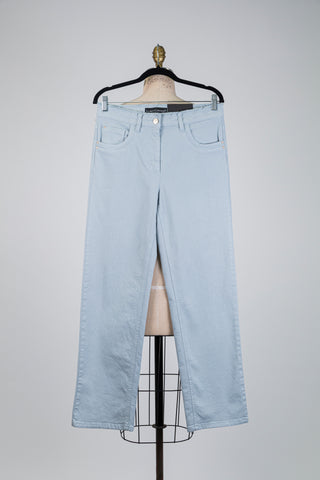 Light blue straight-cut denim trousers (4-6-8-12-14)