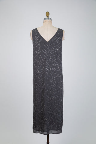 Anthracite Grey Rhinestone Dress (US 8)