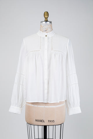White blouse with openwork details (8)