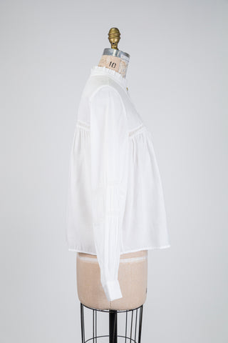White blouse with openwork details (8)