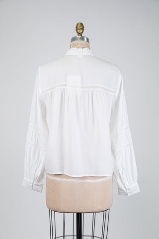 White blouse with openwork details (8)