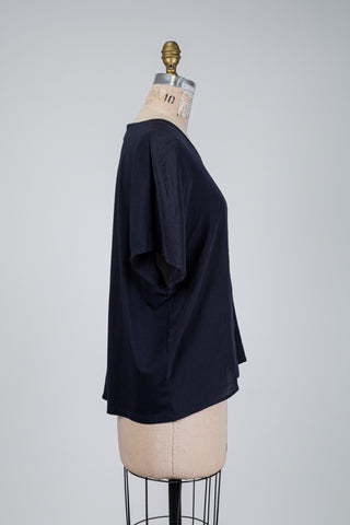 Intense navy two-material top (14)