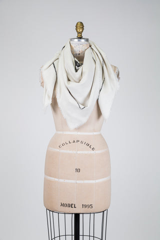 Foulard carré YES/OUI à strass (TU)