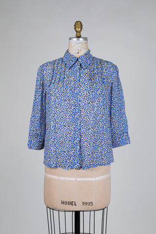 Blue heart confetti blouse (4-6-8-12)
