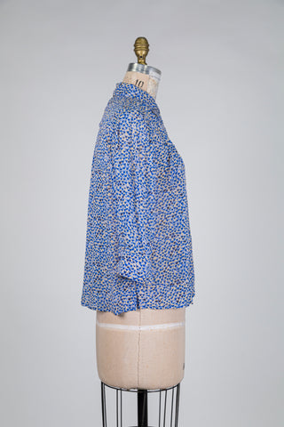Blue heart confetti blouse (4-6-8-12)